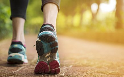 Woman running without razor burn on her legs