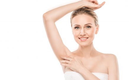 Women with smooth armpits demonstrates why some women shave armpits