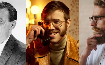 Men with different facial hair styles